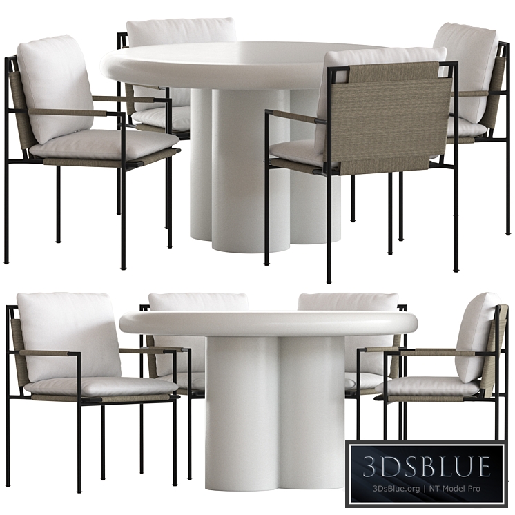 Coco Republic Malmo Chair and Anchorage Table