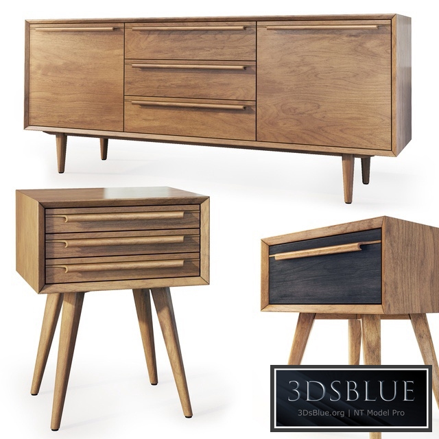Chest of drawers and cabinet Bruni (180). Tvstand, nightstand Bruni by Etg-Home