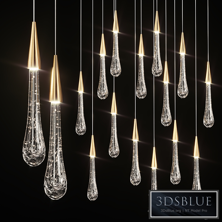 Drop Shaped Pendant Lamp Fial Light