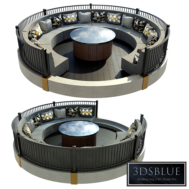 Terrace for outside alcove