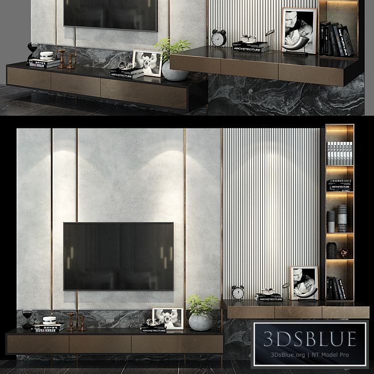 TV shelf set 119
