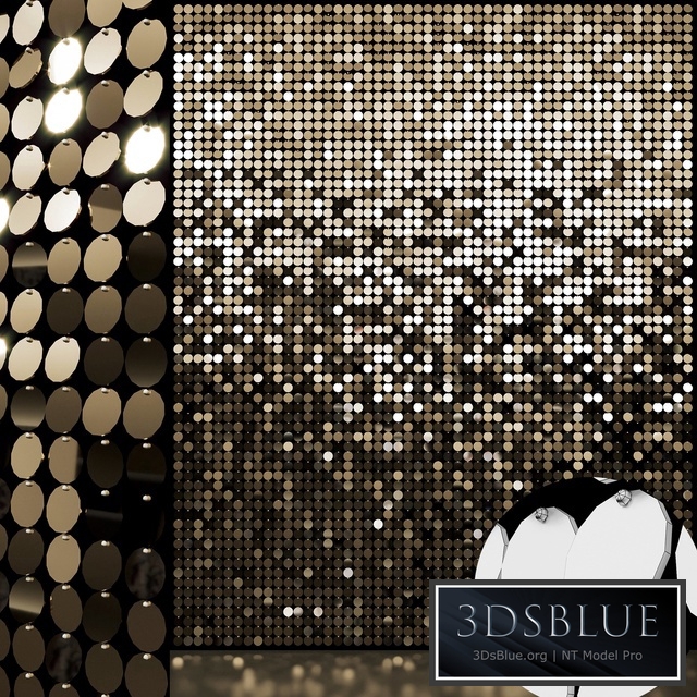sequins decorative wall 01