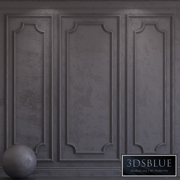 Decorative plaster with molding 65