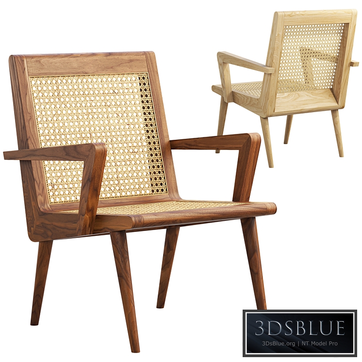 Mid-century cane chair