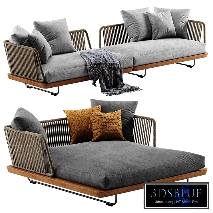 Minotti Sunray sofa set 3