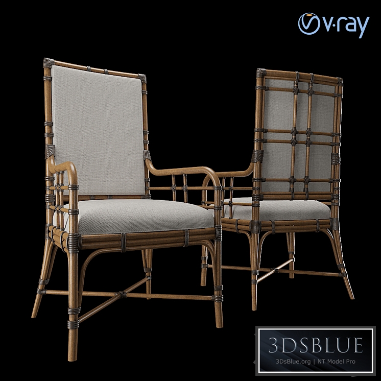 Tropical - Summer Isle Upholstered Arm Chair