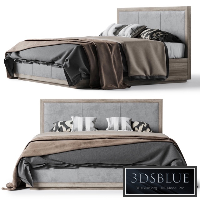 Restoration Hardware Kempton fabric platform bed