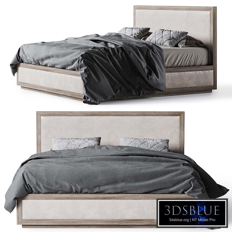 Restoration Hardware Kempton fabric platform bed2