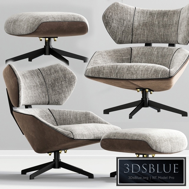 Camila armchair and pouf