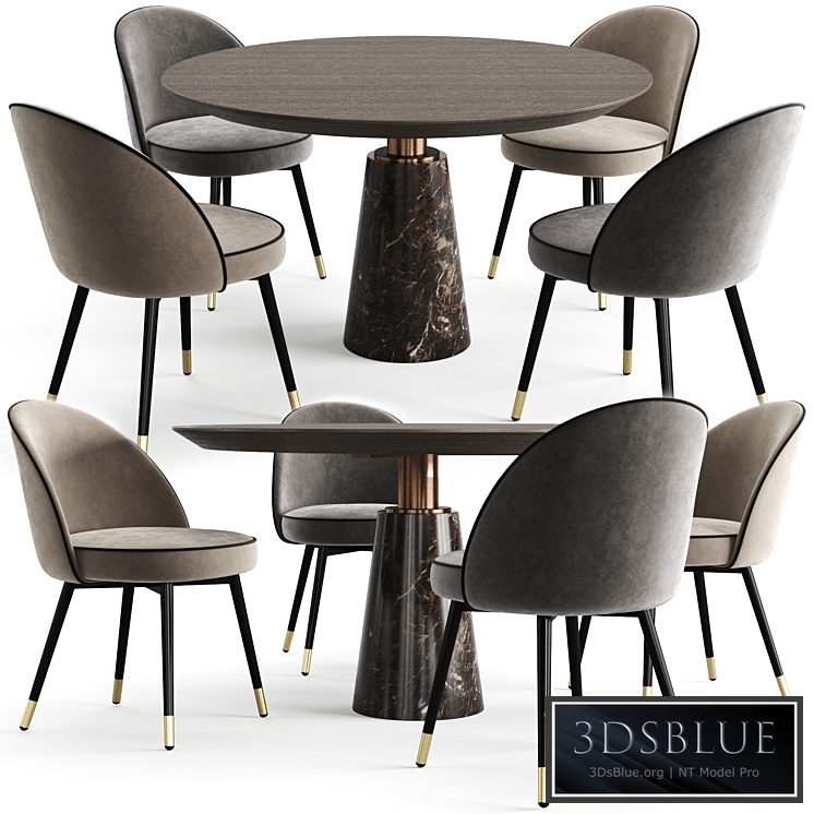 Eichholtz Dining Table Genova And Chair Cooper