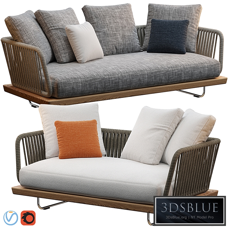 Sunray sofa Minotti outdoor