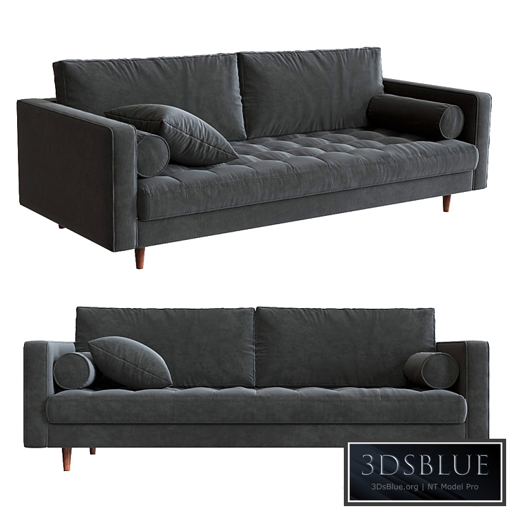 Straight sofa three-seater Article Sven