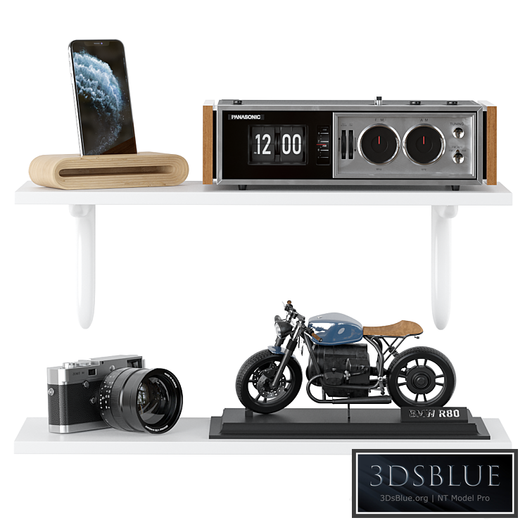 Decorative set shelves 01