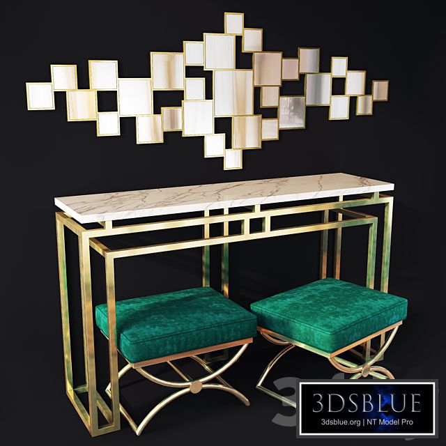 Art Deco dressing table / console. Console table by Lux Design