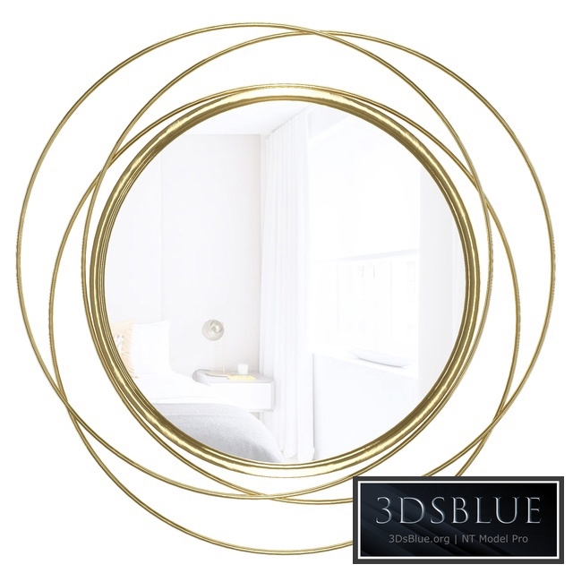 Glam Distressed Accent Mirror