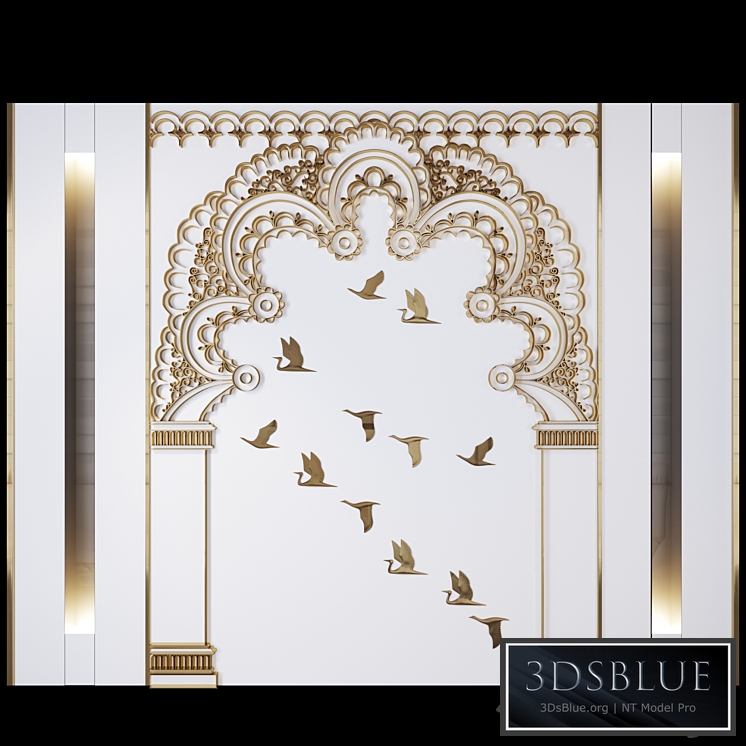 Wall Metall Arch White