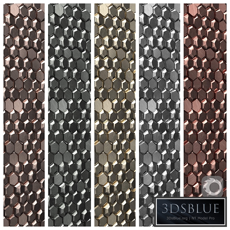 PORCELANOSA GRAVITY ALUMINUM 3D HEXAGON