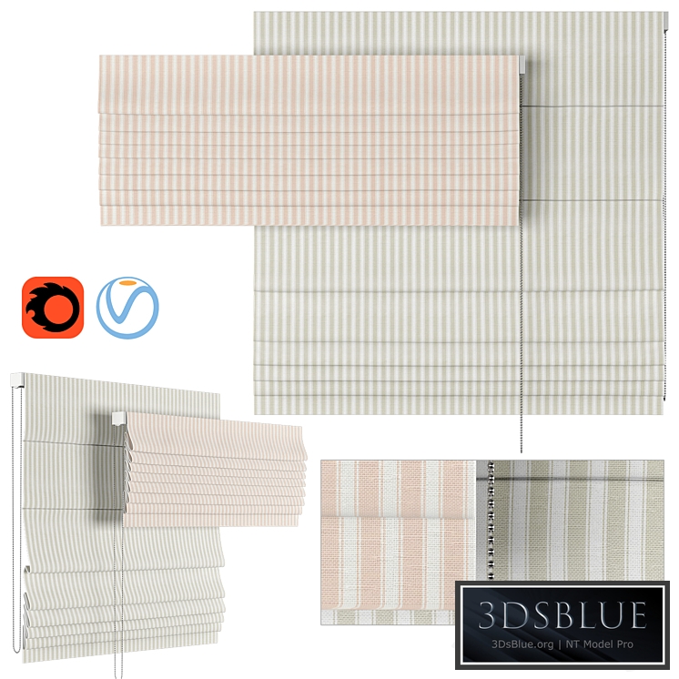 Roman Curtains 35 | Tiger stripe