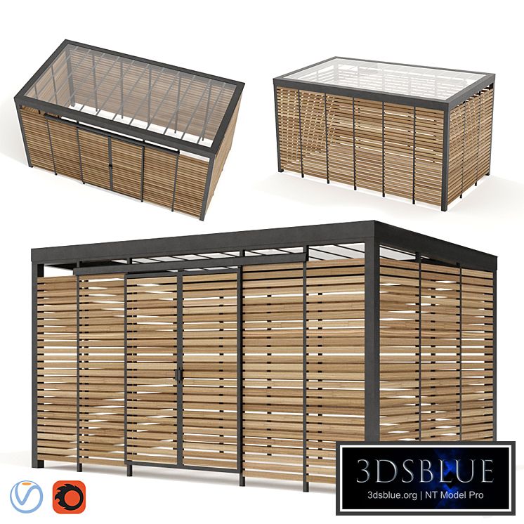 Adanat. Container platform "Bunker" for 3 tanks