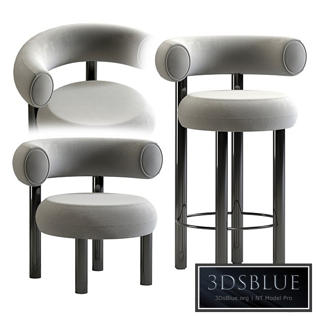 Tom Dixon Fat Lounge & Stool bar chair