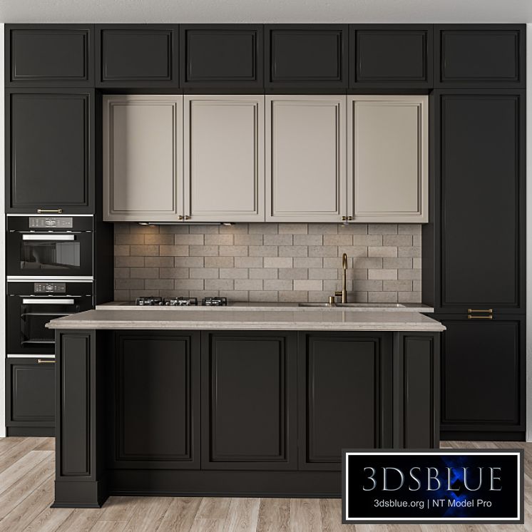 Kitchen NeoClassic - Black and Cream Set 23
