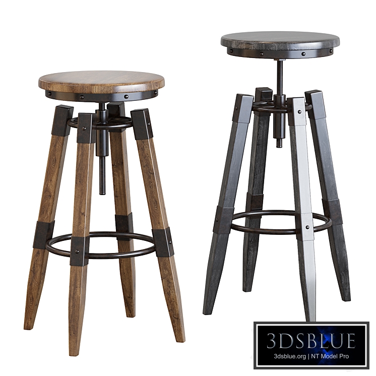 BY-lYJ Bar Stool Industrial Vintage Metal