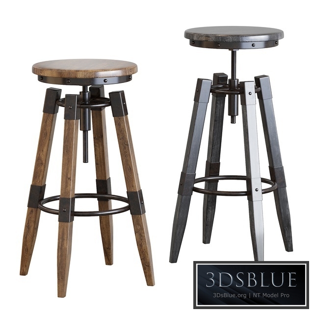 BY-lYJ Bar Stool Industrial Vintage Metal