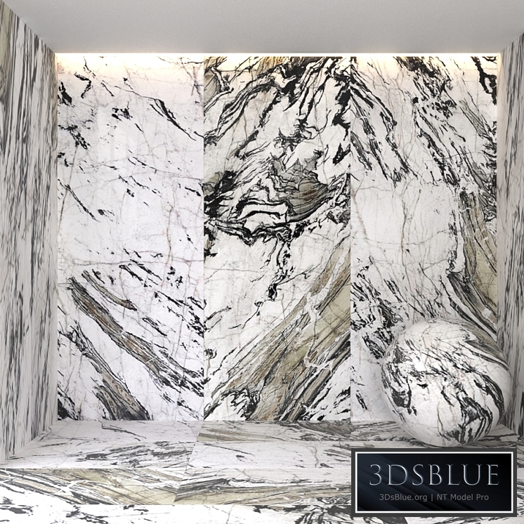 Explosion black marble