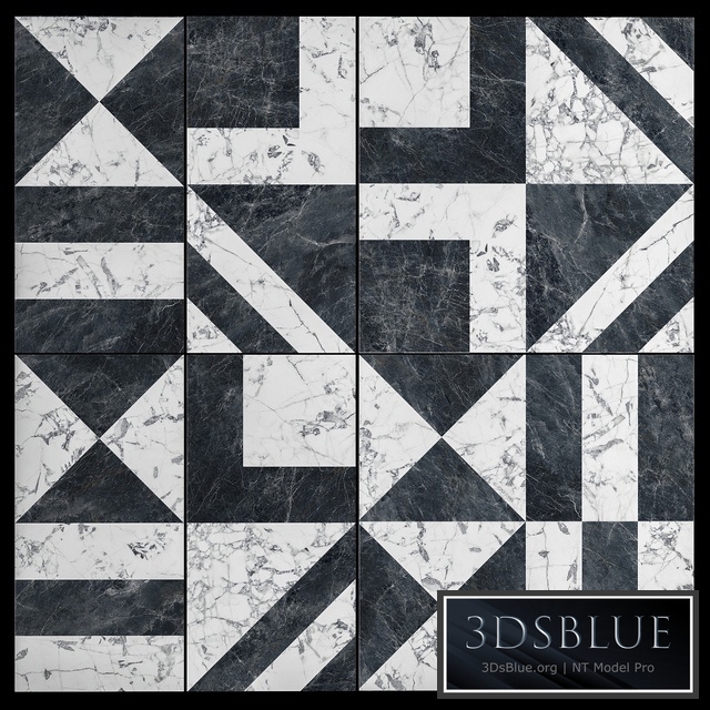 Kerama Marazzi Bianco Nero Lappated Ceramic Tiles