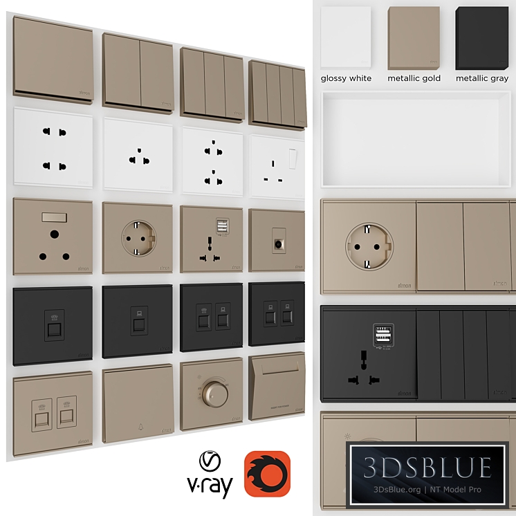 Electrical Sockets and Switches Simon E6