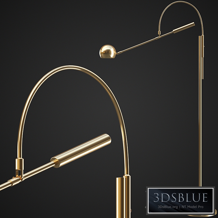 Floor lamp Restoration Hardware Orbiter II