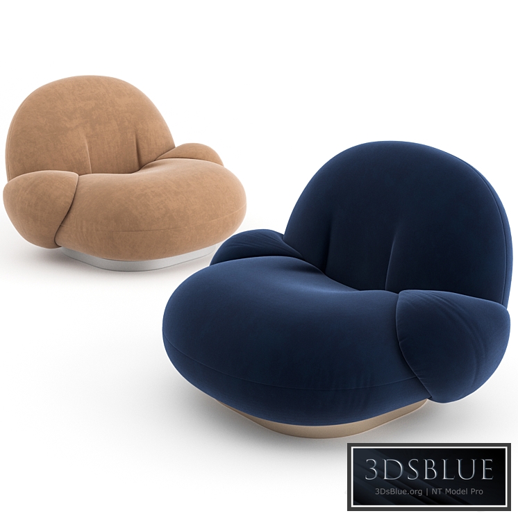 Pacha Lounge Chair with armrest by GUBI