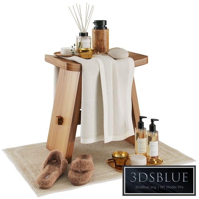 Zara home wood stool