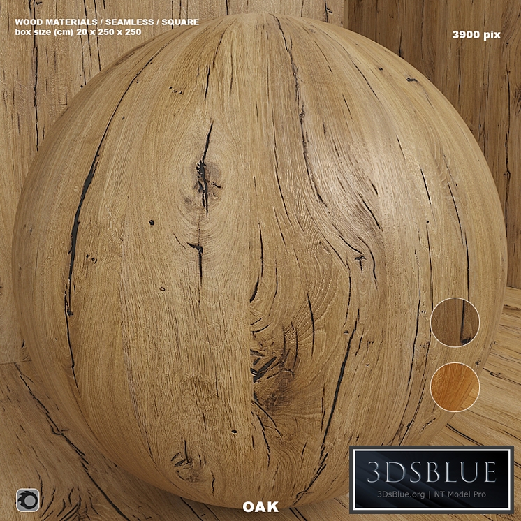 Material wood (seamless) oak - set 108