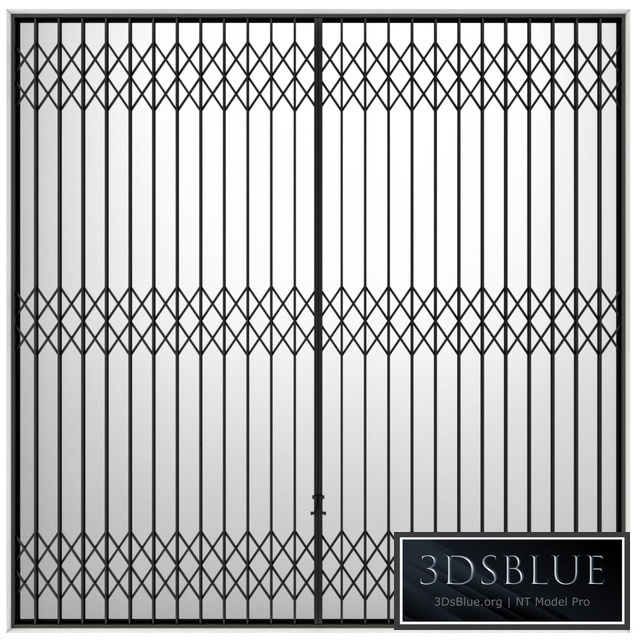 Metal sliding louver accordion type Screen