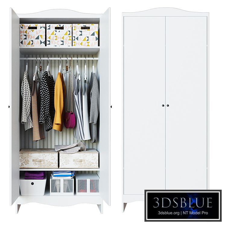 SMOGERA Wardrobe, white 80x50x187 cm