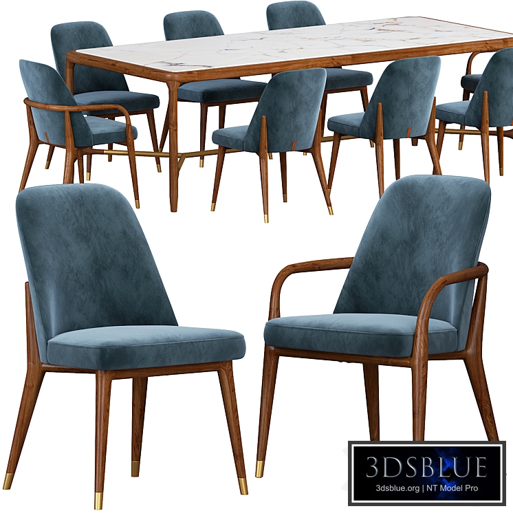 Ulivi Lise chair and ELISEE RECT table