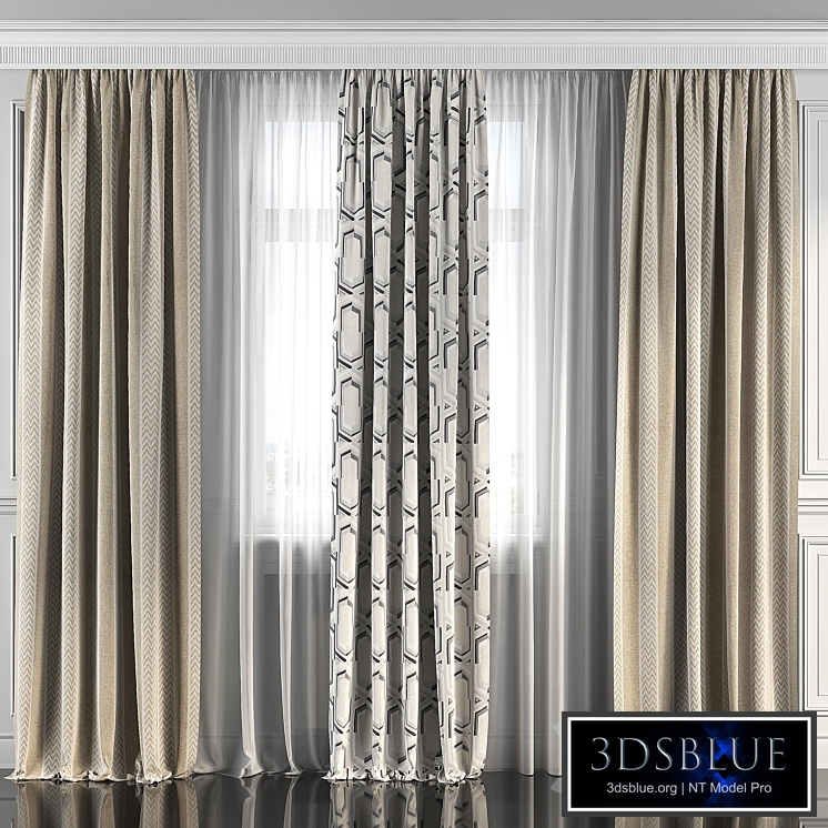 Curtains with window 108