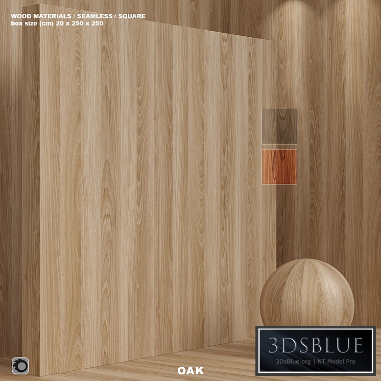 Material wood (seamless) oak - set 109