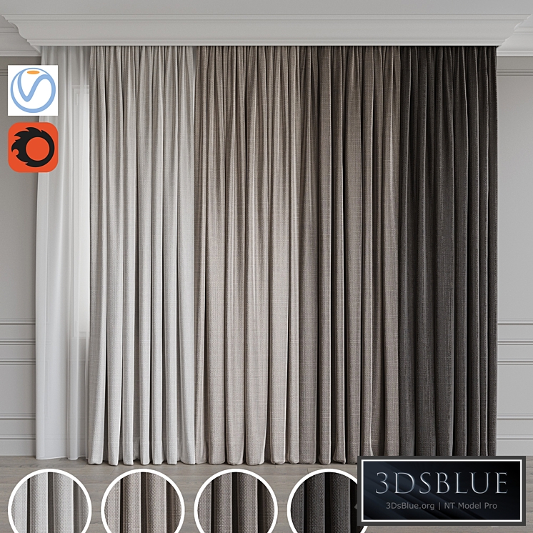 A set of curtains 75