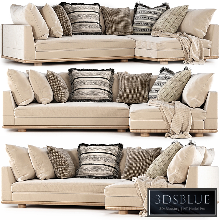 Relaxed saguaro sectional