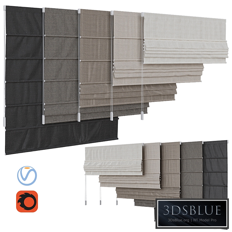 Set of Roman blinds 6