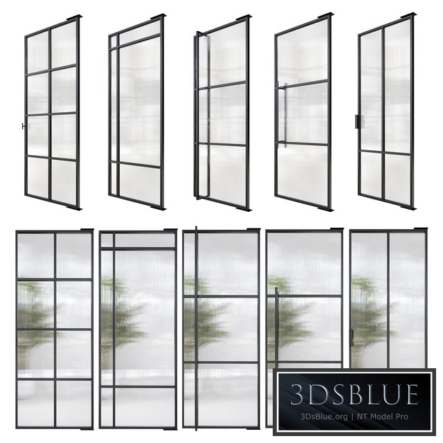 Stalen deuren huys doors