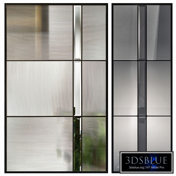 Fluted and ribbed glass