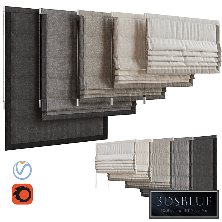 Set of Roman blinds 7