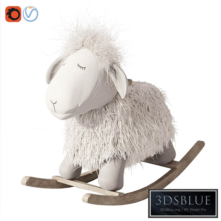 Rocking Lamb chair toy Rocker for Kids