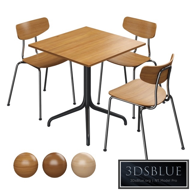 Vitra Belleville Table & Vitra Moca Chair