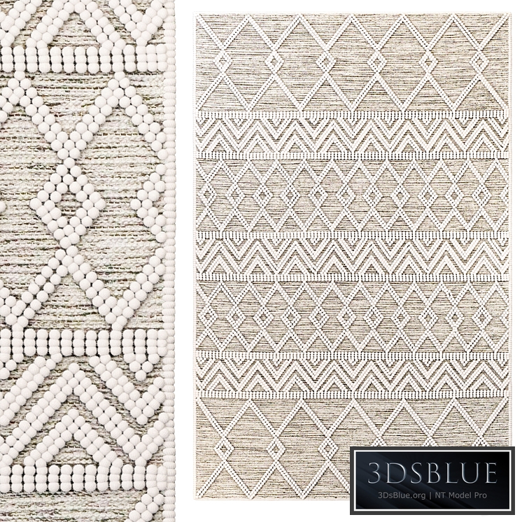 The Curated Nomad Bradrick Trellis Wool Area Rug