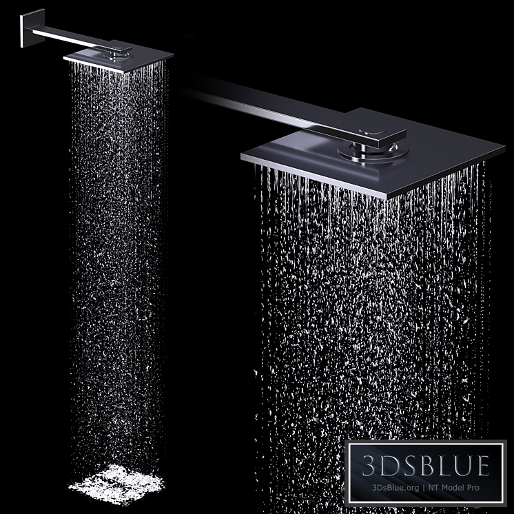 Overhead shower 300/300 2jet with shower arm