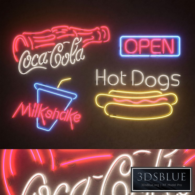 Light modules. Set 32. Neon